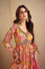 Partywear Readymade Silk Fabric Anarkali Gown