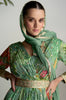 Green Color Partywear Silk Fabric Anarkali Gown