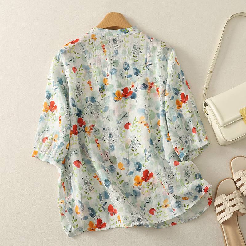 Pure Cotton Printed Half Sleeve Casual Shirt