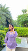Lavender Cotton Embroidered Top