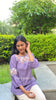 Lavender Cotton Embroidered Top