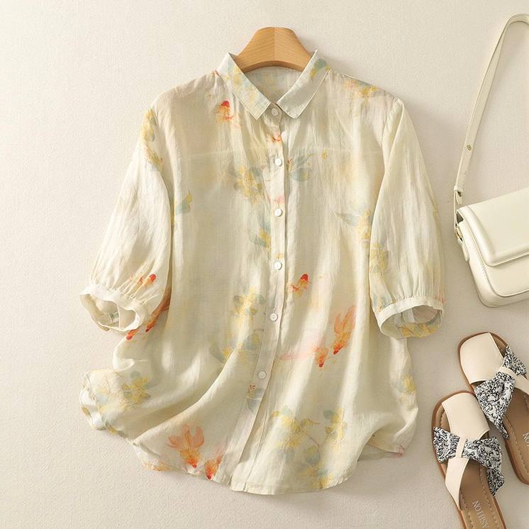 Printed Pure Cotton Half Sleeve Casual Shirt