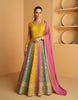 Beautiful Yellow Color Readymade Indian Partywear Anarkali Dress