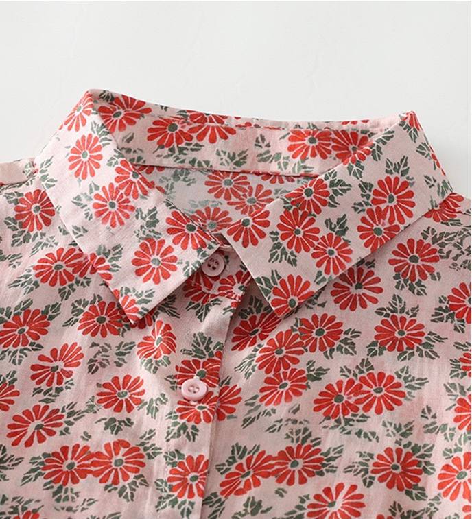 Floral Shirt in 100% Cotton Comfortable & Stylish