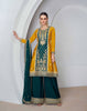 Yellow Color Readymade Indian Partywear Salwar Plazzo Suit