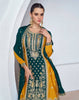 Yellow Color Readymade Indian Partywear Salwar Plazzo Suit