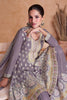 Purple Festival Partywear Georgette Salwar Palazzo Dress