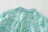 Sky Blue Pure Cotton Floral Shirt – Women’s Casual Wear