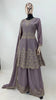 Purpal Colour Chinon Fabric Partywear Sharara Salwar Suit