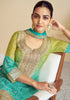 Pure Chinon Fabric Partywear Sharara Salwar Suit