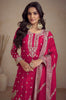 Chinon Fabric Partywear Palazzo Salwar Suit