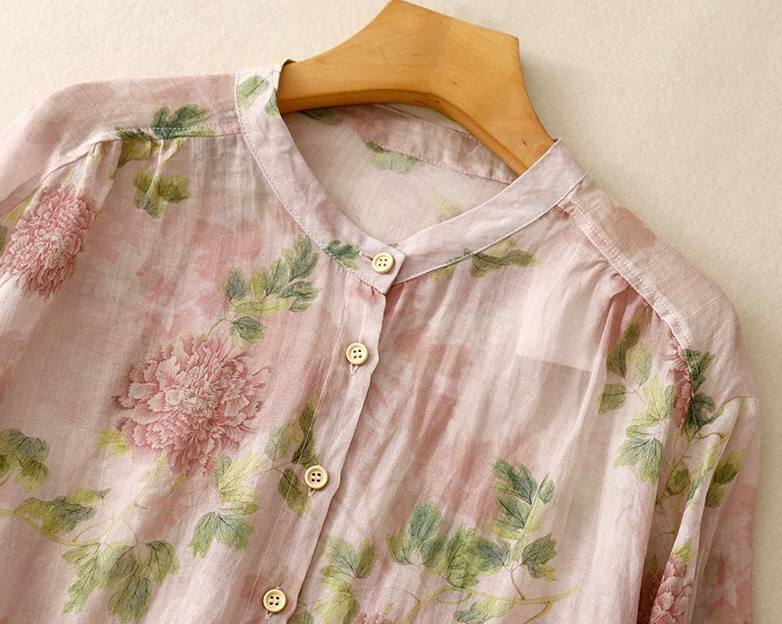 Women’s Digital Printed Pure Cotton Casual Shirt