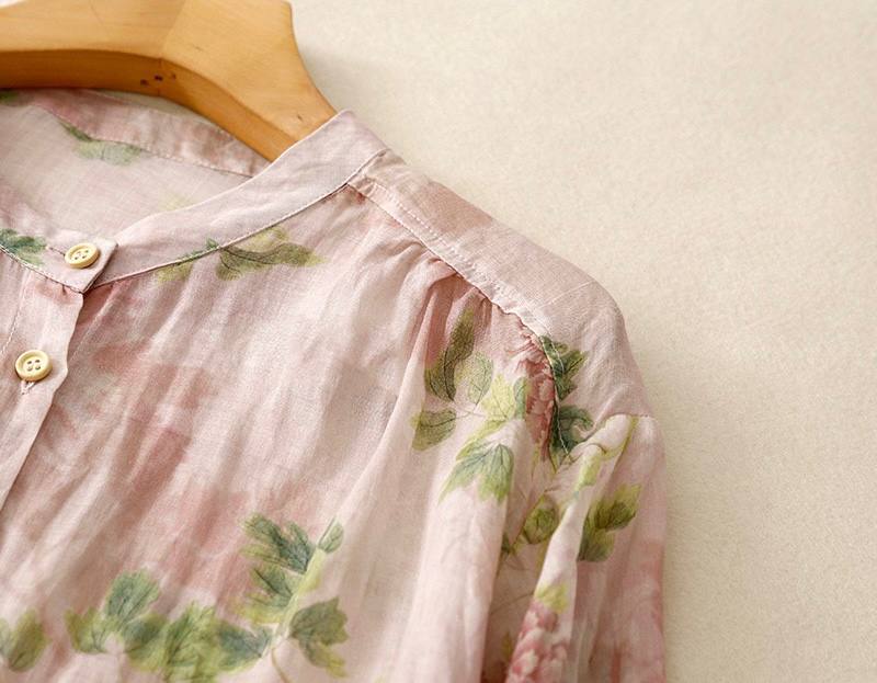 Women’s Digital Printed Pure Cotton Casual Shirt
