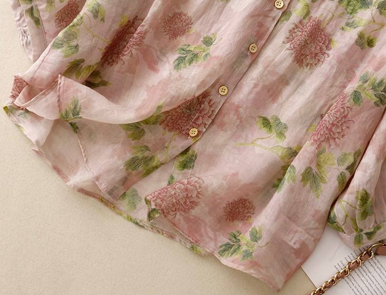 Women’s Digital Printed Pure Cotton Casual Shirt