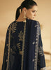 Readymade Blue Block Printed Anarkali Suit