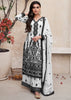 Black And White Chikankari Kurta With Palazzo Salwar Suit Set