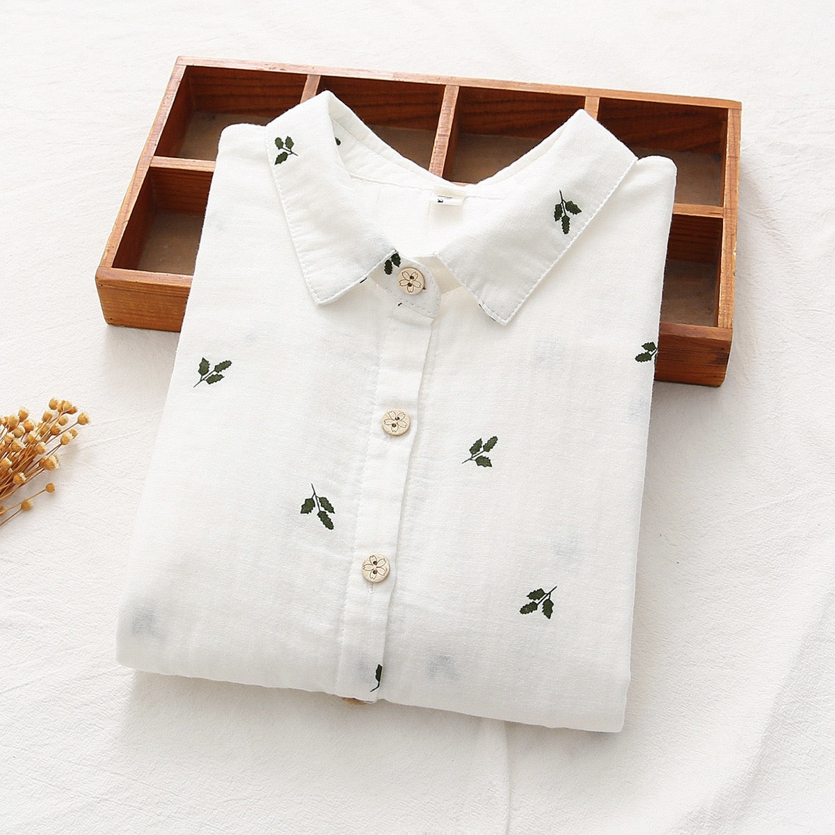 Pure Cotton Embroidery Work Shirt Type Tunic