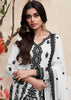 Black And White Chikankari Kurta With Palazzo Salwar Suit Set