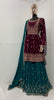 Purapl Coluer Readymade Indian Pakistani Weeding Party Salwar Kameez Lehenga Suit