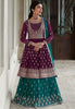 Purapl Coluer Readymade Indian Pakistani Weeding Party Salwar Kameez Lehenga Suit