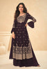 Naira Cut Coffee Coluer Partywear Anarkali Dress Suit